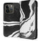 Black Marble Ink iPhone 15 Pro Folio Case
